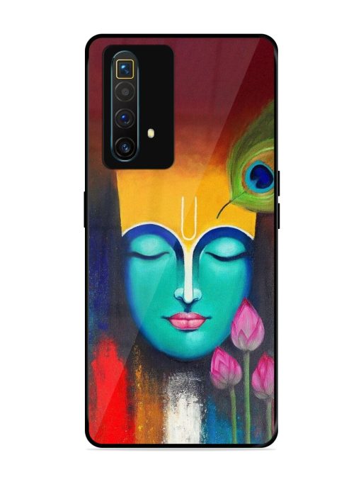 Divine Tranquility: The Face Of Krishna Glossy Soft Edge Case for Realme X3 Superzoom Chachhi