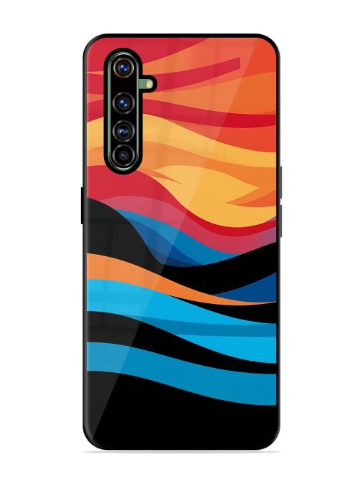 Blazing Currents Glossy Soft Edge Case for Realme X50 Pro Chachhi