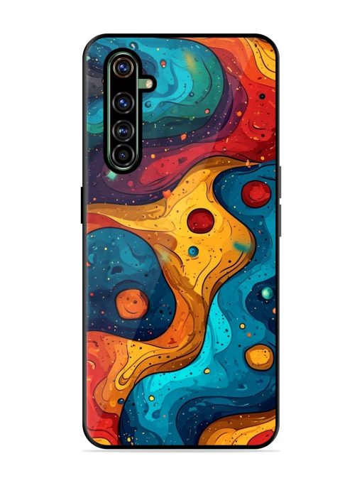 Cosmic Swirl Glossy Soft Edge Case for Realme X50 Pro Chachhi