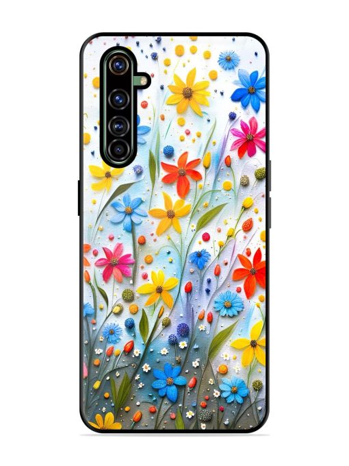 Vibrant Floral Glossy Soft Edge Case for Realme X50 Pro Chachhi