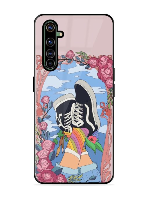 Floral Fantasy Glossy Soft Edge Case for Realme X50 Pro Chachhi