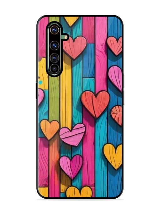 Rainbow Of Hearts Glossy Soft Edge Case for Realme X50 Pro Chachhi