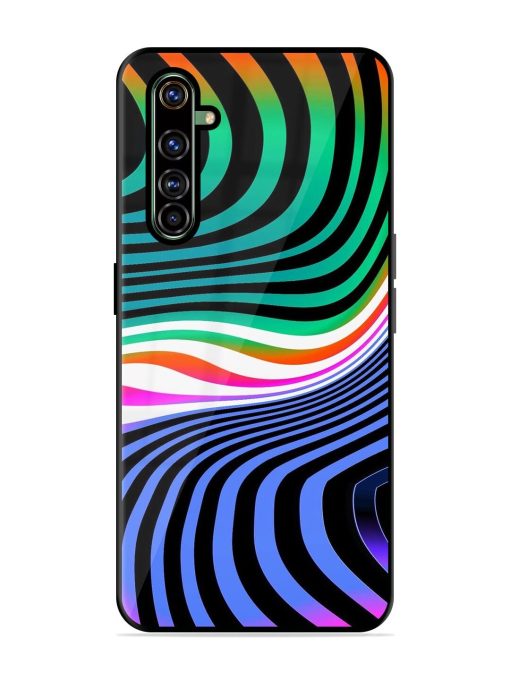 Psychedelic Waves Glossy Soft Edge Case for Realme X50 Pro Chachhi