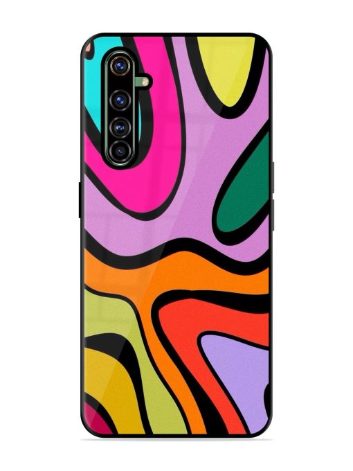 Groovy Swirls Glossy Soft Edge Case for Realme X50 Pro Chachhi