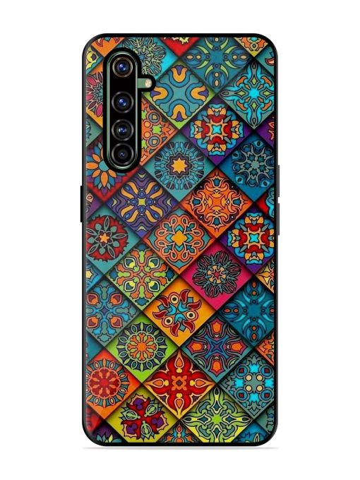 Patchwork Mandala Mosaic Glossy Soft Edge Case for Realme X50 Pro Chachhi