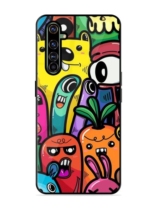 Whimsical Doodle Chaos Glossy Soft Edge Case for Realme X50 Pro Chachhi