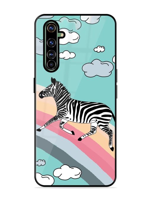 Zebra On A Rainbow Glossy Soft Edge Case for Realme X50 Pro Chachhi