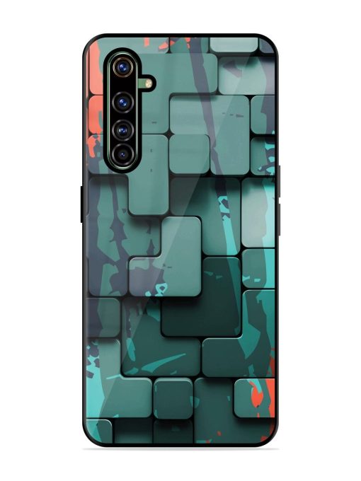 Abstract Geometric Mosaic Glossy Soft Edge Case for Realme X50 Pro