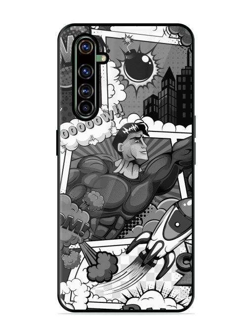 Comic Book Chaos Glossy Soft Edge Case for Realme X50 Pro