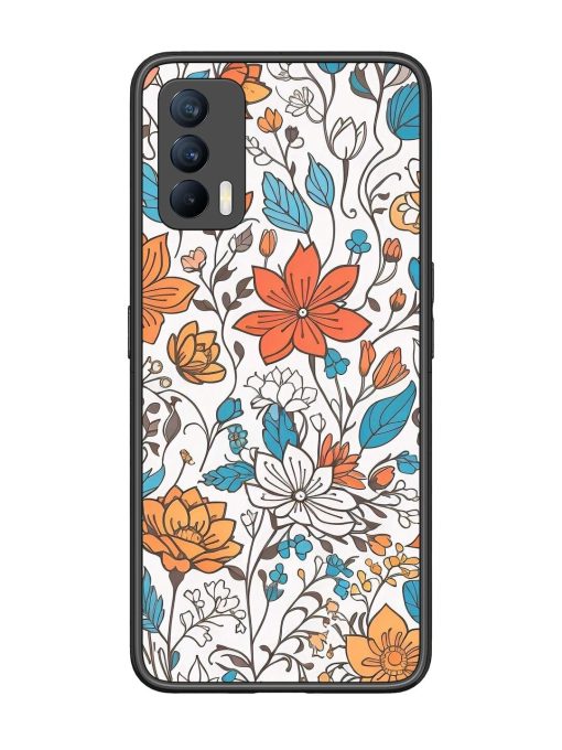 Floral Symphony Glossy Soft Edge Case for Realme X7 (5G) Chachhi