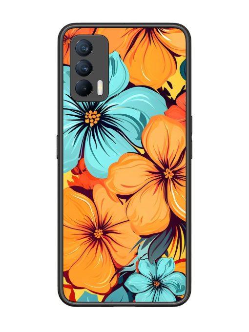 Tropical Bloom Glossy Soft Edge Case for Realme X7 (5G) Chachhi