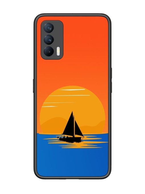 Sunset Sail Glossy Soft Edge Case for Realme X7 (5G) Chachhi