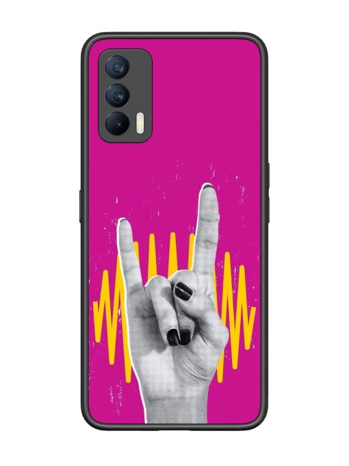 Rock Hand Glossy Soft Edge Case for Realme X7 (5G) Chachhi