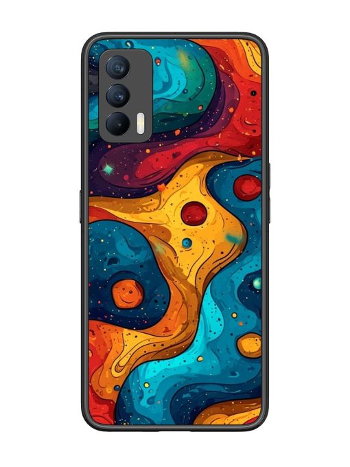 Cosmic Swirl Glossy Soft Edge Case for Realme X7 (5G) Chachhi