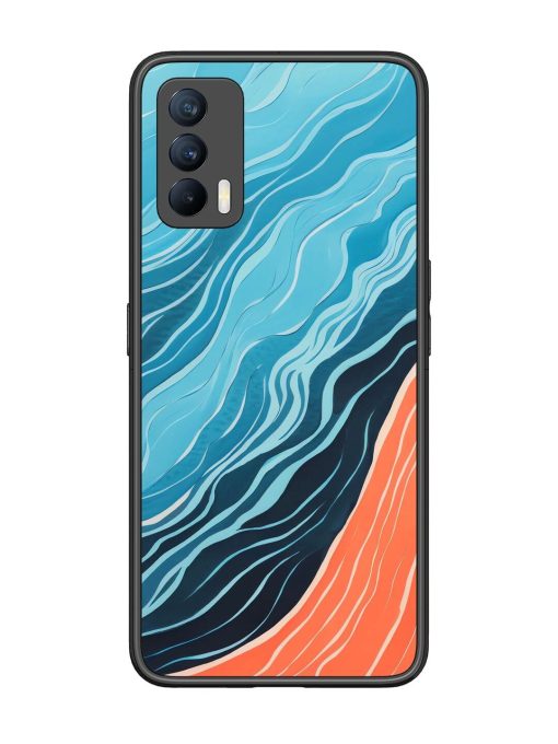 Oceanic Divide Glossy Soft Edge Case for Realme X7 (5G) Chachhi