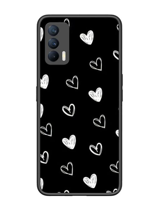 Scattered Hearts Glossy Soft Edge Case for Realme X7 (5G) Chachhi