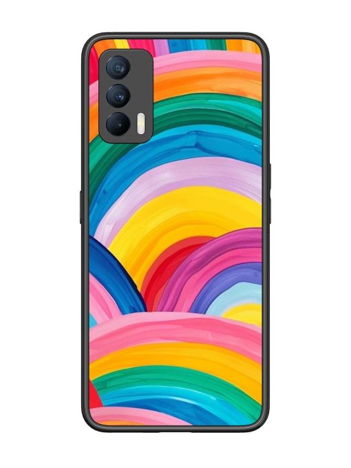 Rainbow Symphony Glossy Soft Edge Case for Realme X7 (5G) Chachhi