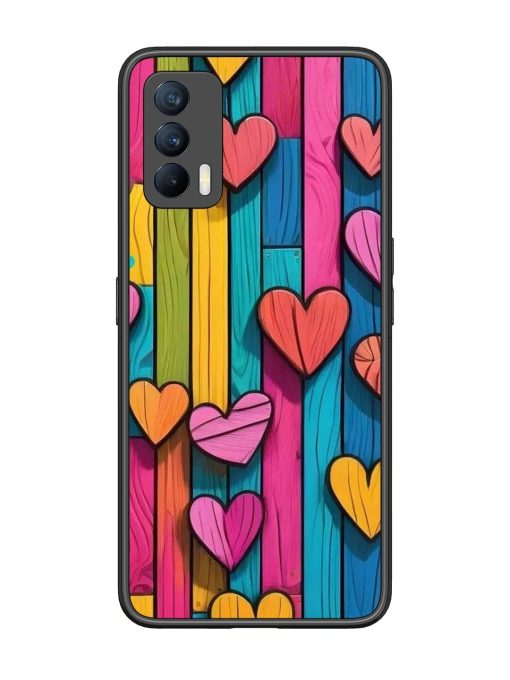 Rainbow Of Hearts Glossy Soft Edge Case for Realme X7 (5G) Chachhi