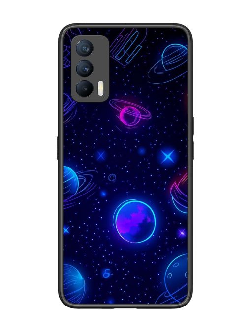 Neon Cosmos Glossy Soft Edge Case for Realme X7 (5G) Chachhi