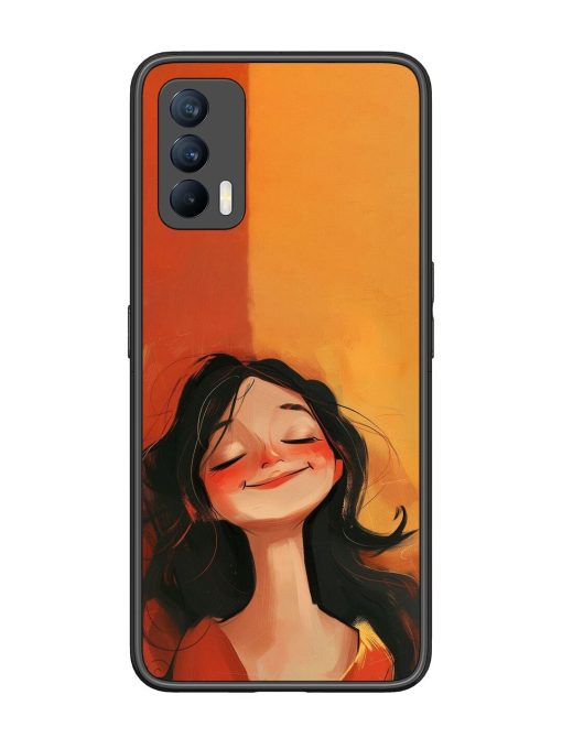 Neon Girl Glossy Soft Edge Case for Realme X7 (5G) Chachhi