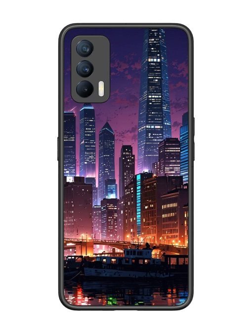 Neon Nightscape Glossy Soft Edge Case for Realme X7 (5G) Chachhi