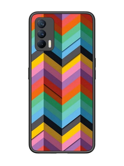 Colorful Zigzag Glossy Soft Edge Case for Realme X7 (5G) Chachhi