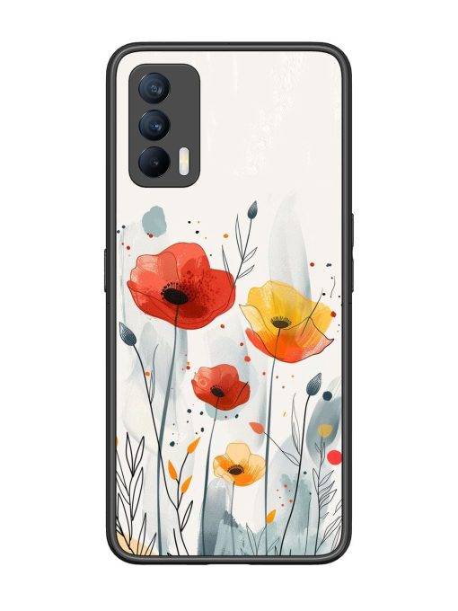 Poppy Fields Glossy Soft Edge Case for Realme X7 (5G) Chachhi