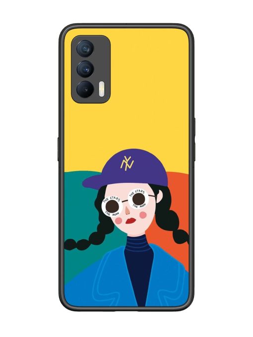 Starry-Eyed Girl Glossy Soft Edge Case for Realme X7 (5G) Chachhi