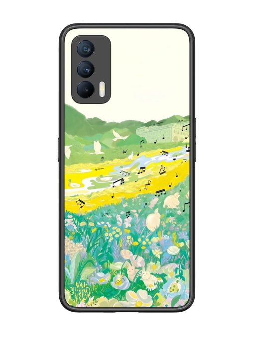 Melody In Bloom Glossy Soft Edge Case for Realme X7 (5G) Chachhi