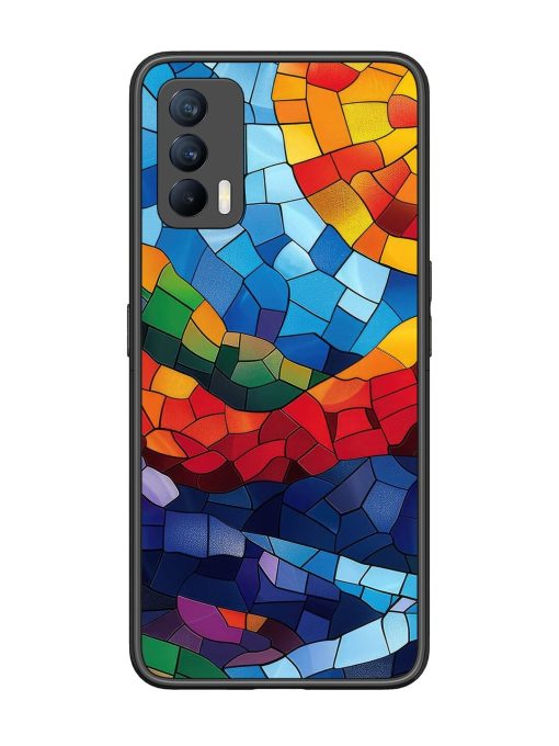 Mosaic Sunset Glossy Soft Edge Case for Realme X7 (5G) Chachhi