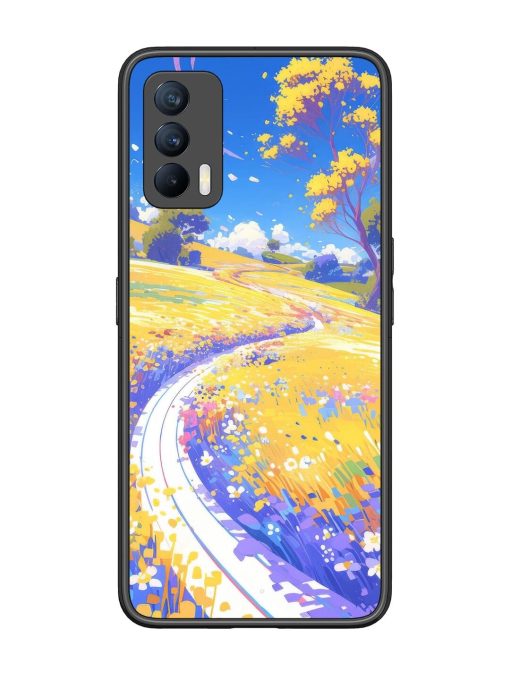 Vibrant Spring Meadow Glossy Soft Edge Case for Realme X7 (5G) Chachhi