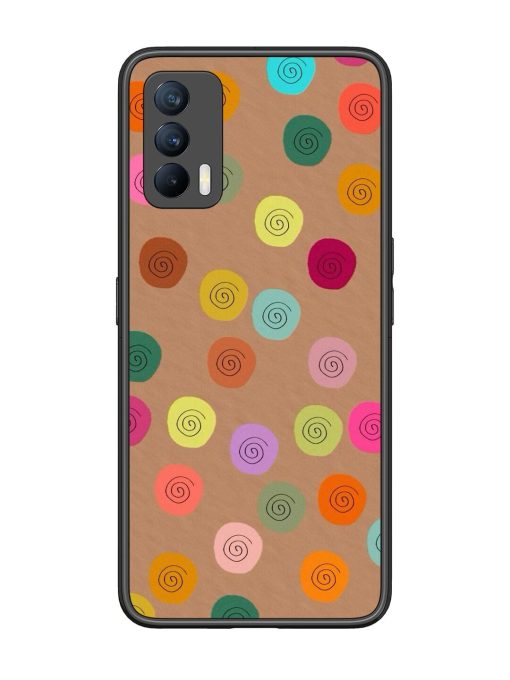 Swirly Dots On Kraft Glossy Soft Edge Case for Realme X7 (5G) Chachhi