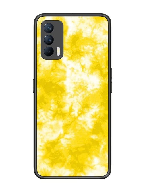 Golden Tie-Dye Twirl Glossy Soft Edge Case for Realme X7 (5G) Chachhi