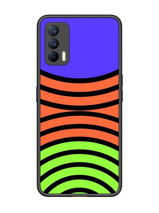 Psychedelic Stripe Symphony Glossy Soft Edge Case for Realme X7 (5G) Chachhi