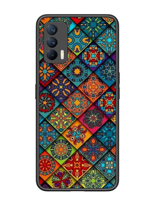 Patchwork Mandala Mosaic Glossy Soft Edge Case for Realme X7 (5G) Chachhi