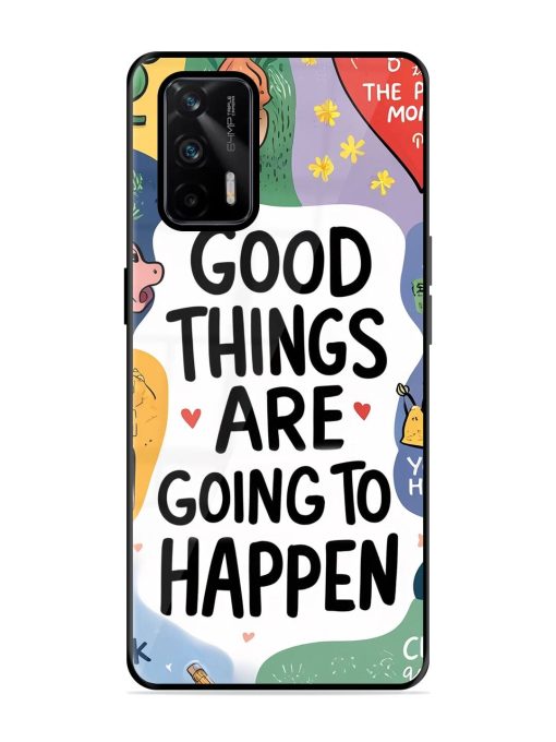 Uplifting Scribbles Glossy Soft Edge Case for Realme X7 Max (5G) Chachhi