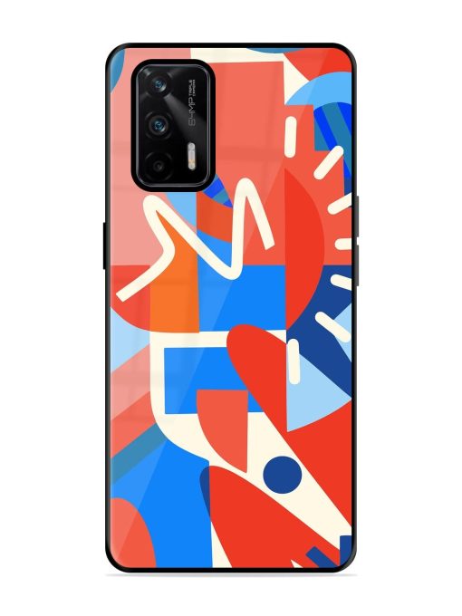 Abstract Harmony Glossy Soft Edge Case for Realme X7 Max (5G) Chachhi