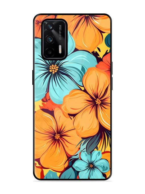 Tropical Bloom Glossy Soft Edge Case for Realme X7 Max (5G) Chachhi