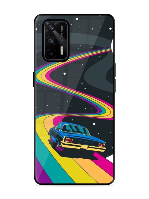 Rainbow Road Glossy Soft Edge Case for Realme X7 Max (5G) Chachhi