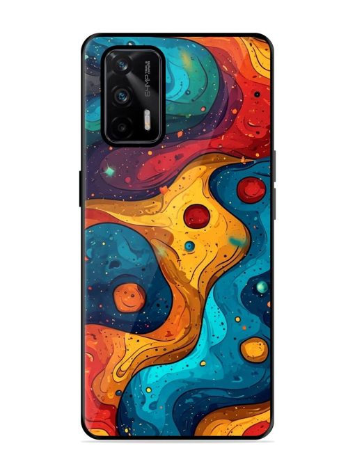 Cosmic Swirl Glossy Soft Edge Case for Realme X7 Max (5G) Chachhi