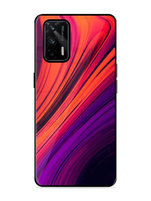 Crimson Curls Glossy Soft Edge Case for Realme X7 Max (5G) Chachhi