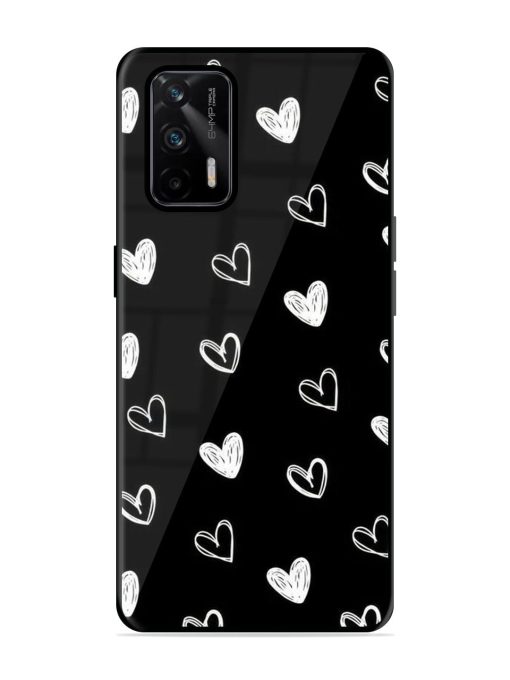 Scattered Hearts Glossy Soft Edge Case for Realme X7 Max (5G) Chachhi