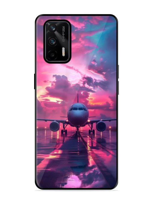 Neon Runway Glossy Soft Edge Case for Realme X7 Max (5G) Chachhi