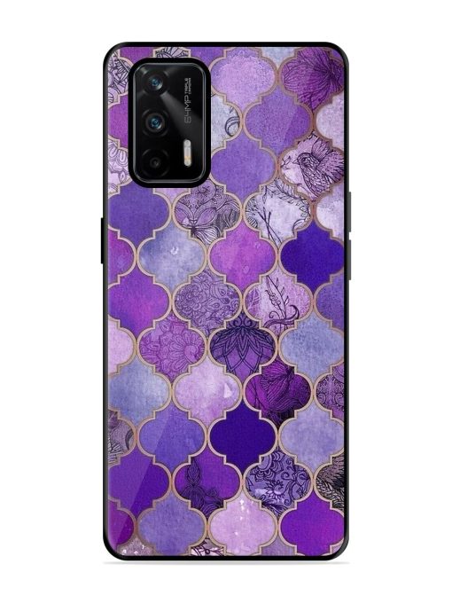 Purple Mosaic Magic Glossy Soft Edge Case for Realme X7 Max (5G) Chachhi