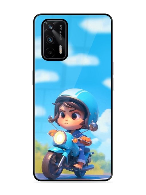 Little Rider Glossy Soft Edge Case for Realme X7 Max (5G) Chachhi