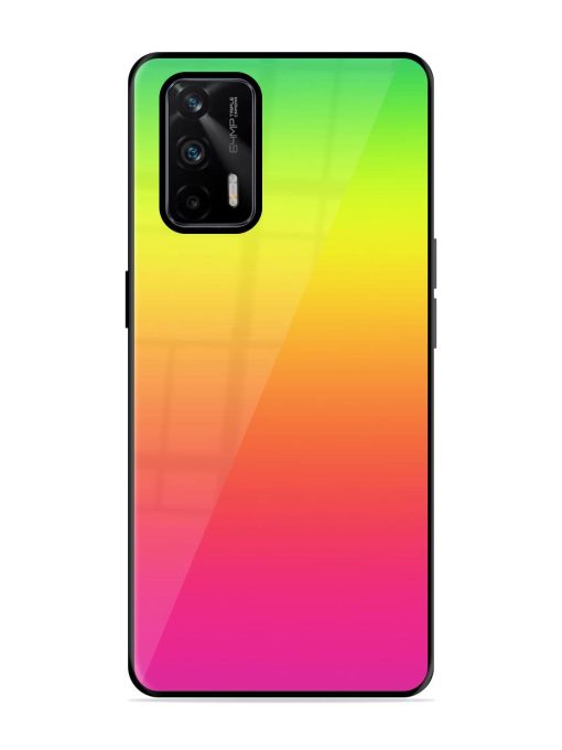 Rainbow Gradient Glossy Soft Edge Case for Realme X7 Max (5G) Chachhi