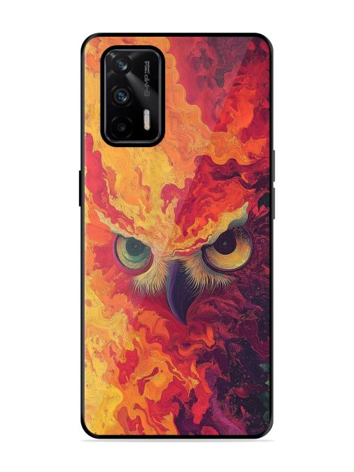 Fiery Owl Glossy Soft Edge Case for Realme X7 Max (5G)