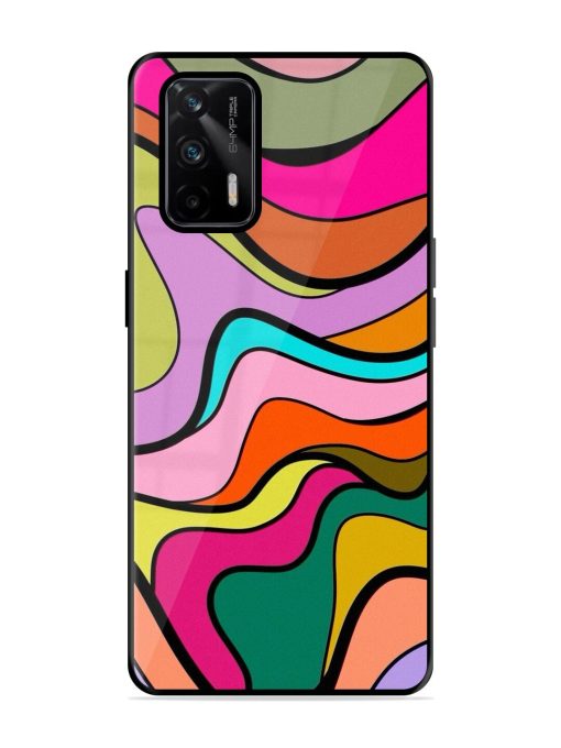 Wavy Wonder Glossy Soft Edge Case for Realme X7 Max (5G) Chachhi