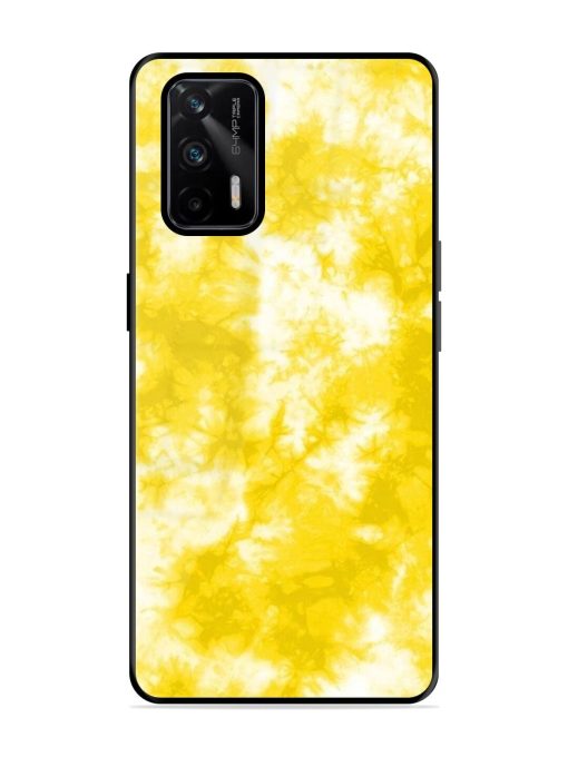 Golden Tie-Dye Twirl Glossy Soft Edge Case for Realme X7 Max (5G) Chachhi