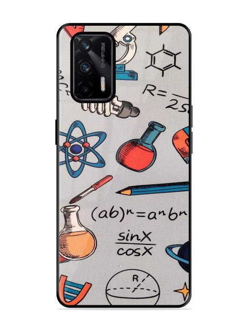 Science Doodle Delight Glossy Soft Edge Case for Realme X7 Max (5G) Chachhi